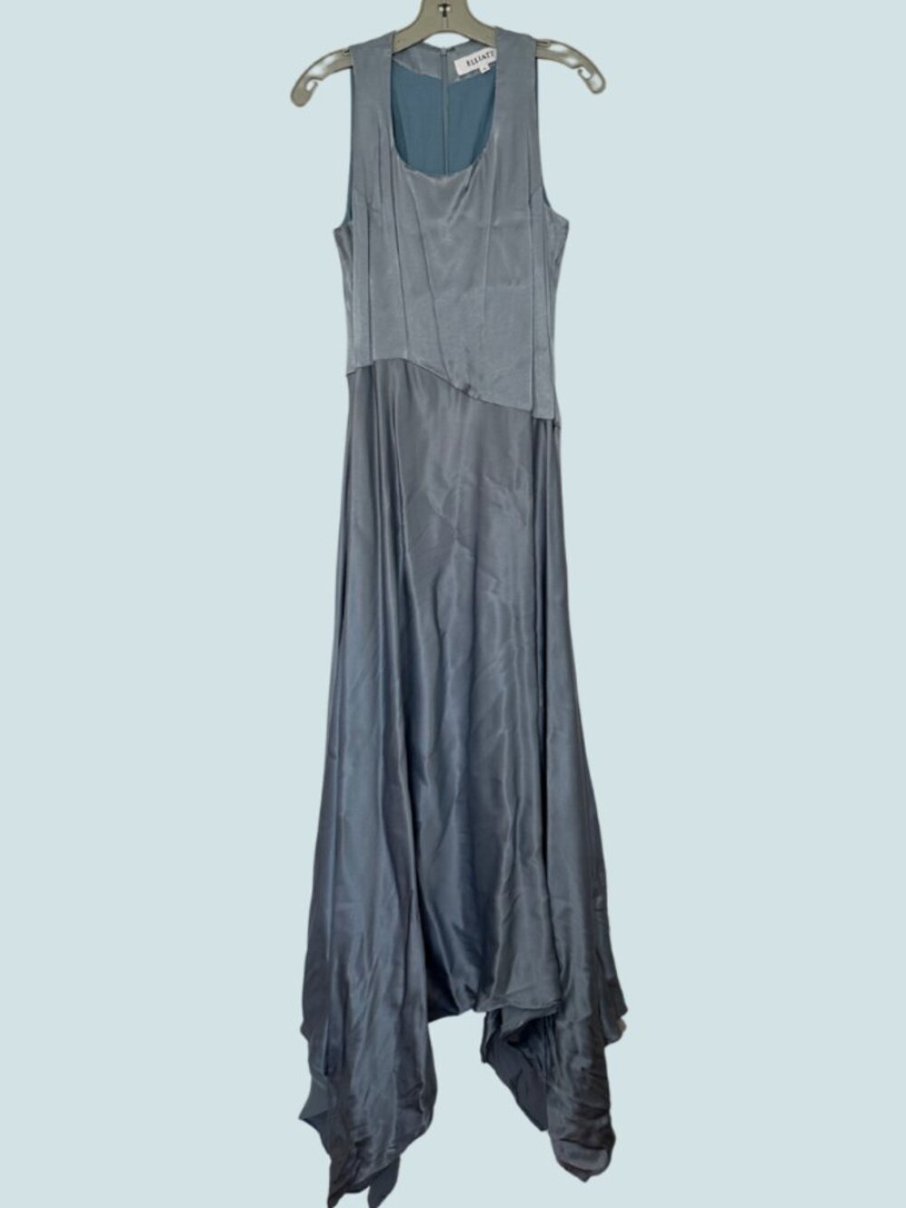 Elliatt Blue Satin Long Dress